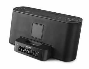 Ipod Clock Radio Black Angle Med-1